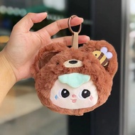 Cartoon coin wallet plush doll pendant mini coin pouch cute holiday gift