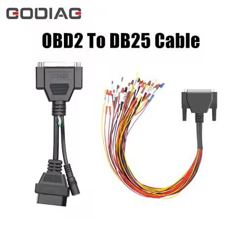 GODIAG DB25 Cable for GODIAG GT100 OBD II Break Out Box ECU Connector Jumper Cable and GODIAG OBD2 T