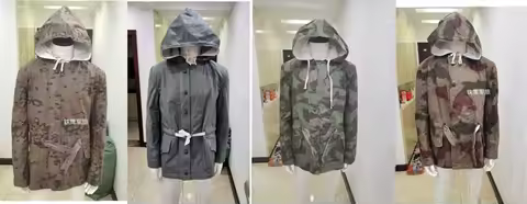 MEN'S WWII GERMAN ARMY Camo AND WHITE Winter Reversible Parka WWII Military Uniform War Reenactment