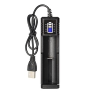 Large Capacity 18650 Lithium Battery Charger Fast Charge 3.74.2v Universal 26650 Flat Head Flashligh