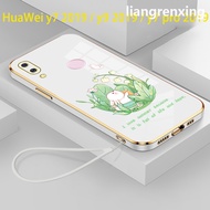 Casing huawei y7 2019 huawei y9 2019 huawei y7 pro 2019 phone case Softcase Electroplated silicone shockproof Protector Smooth Protective Bumper Cover new design DDHDT01