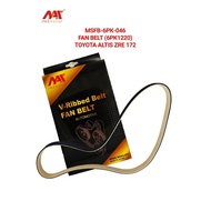 MEAUSU FAN BELT MSFB-6PK-046 6PK1220 Model: TOYOTA ALTIS ZRE172 / WISH ZGE20 / ZGE22 / ZGE25 / CHR Z