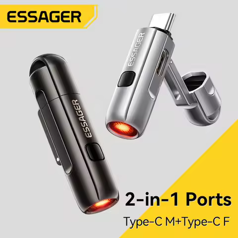 Essager 2-in-1 Type-C Portable Mini Cigarette Lighter with Air Blowing Function Outdoor Safety USB-C