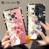 ITEL RS4 Softcase S23 PLUS/ A80/ A50/ A60/ A60S/ A70/ P40/ S23 Fashion Case Latest Motif Flower Wall