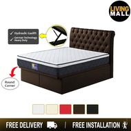 Living Mall Demor Leather Storage Bed Frame SBD 16" In 6 Colors