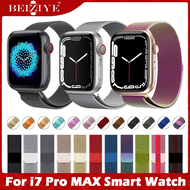Milanese Loop strap i7 Pro Max Smart Watch 44mm Stainless Steel Metal Bracelet magnetic Watchband fo