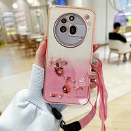 Gradient Eternal Flower Lanyard Style Suitable for Nothing3Anothing3APRO Long and Short Lanyard Phon