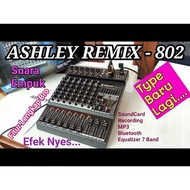 (Terbaik) Mixer 8 Channel Ashley Remix 802 Remix-802 Bluetooth