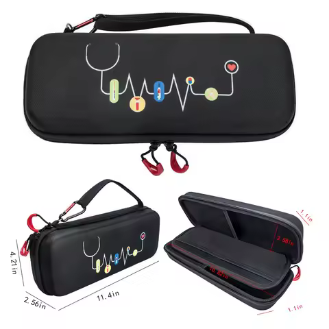 Double Layer Hard EVA Portable Stethoscope Carrying Storage Case Bag Pouch Cover for 3M Littmann /MD
