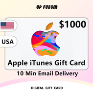 Apple 1000 USD iTunes Gift Card US⚡USA iOS iTunes App Store Card Recharge⚡ Recharge Apple Card Unite
