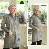 HJ-BLV CLOUDGREY HIJACKET® BELVA Jaket Hijaber Parasut Panjang Muslimah/Hijacket Muslimah /Jaket Hi