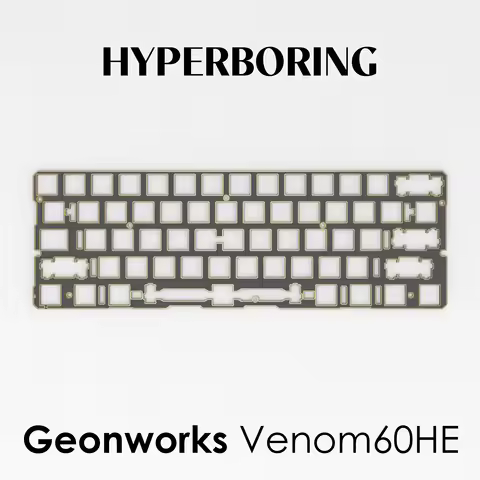 Geonworks Venom60HE Keyboard Plate Custom FR4 Aluminum PC Sound Foam Pack Positioning Plate Mechanic