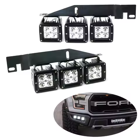 Car Front Bumper Led Fog Light With Mounting Bracket For Ford F150 SVT Raptor 2017 2018 2019 2020 F-