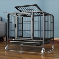 Mobile Upgraded  5Sizes In Stock Dog Cage Big Size Big Dog Cage With Wheels Pet Fence Dog House Kenn