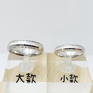 金泰源銀樓 鉑金 白金 pt950 s001 鑽石花 直紋 簡約 戒指 戒子 固定戒圍 女生 女款 男生
