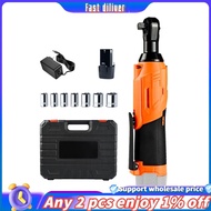 In stoick-200Nm High-Torque 90° Cordless Ratchet Wrench Set 3/8'' Angle Wrench with 12V Batteries EU