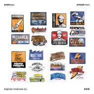 Engineer Workwear - Engr Dept Series - Dept Sticker Pack