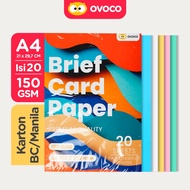 (Contents 10 & 20) BC Manilla 150gsm A4 ovoco carton