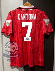 New !! เสื้อฟุตบอลย้อนยุค Retro  แมนยู Home ปี 1992 เฟล็ก David Beckham Paul Schole Eric Cantona Roy