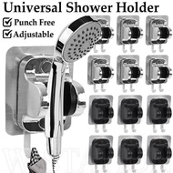 Shower Head Bracket With Hook - Adjustable, Waterproof, No-punch - Universal Shower Base Holder - Sh