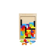 ccinee Wooden Tetris Puzzle Jigsaw Puzzle Educational Toy Toy (1 piece)