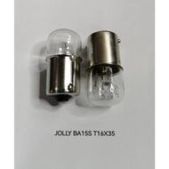 JOLLY BA15S T16X35 DC 24V 5W, 24V 8W, 24V 10W, 30V 10W FILAMENT INDICATOR BULB-READY