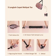 (TAS06) MULTIPURPOSE SHOPPING BAG LARGE FOLDING BAG/ TRAVEL BAG SHOPPING BAG TOTEBAG