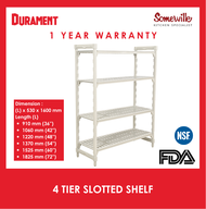 DURAMENTS 4 Tier Shelf ชั้นวางแบบนำประกอบเอง 4 ชั้นชั้นวางของในครัว