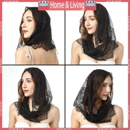 ci Traditional Lace Veil for Wedding Bridal Mass Headscarf Veil for Women Church Mantilla Veil Headc