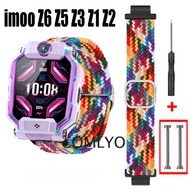 For imoo Watch Phone Z6 Z1 Z2 Y1 Z3 Z5 Strap Nylon Soft Band Adapter Pin Stainless Steel Spring Connector