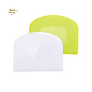 2 Pieces Dough Scraper Bowl Scraper Food-Safe Plastic Dough Cutter Flexible Plastic Scraper Practica