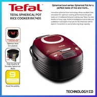 Tefal Spherical Pot Rice Cooker - 1.5L (RK7405) Maroon Colour