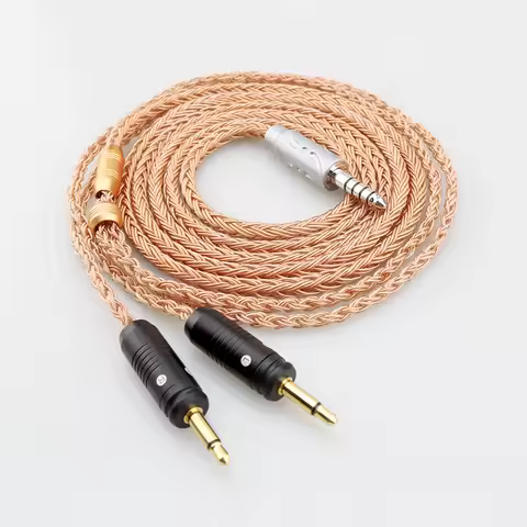 HIFI 16 Core 7N OCC Viborg 4.4mm Balanced plug Clear Celestee for Focal ELEAR Headset French Utopia 