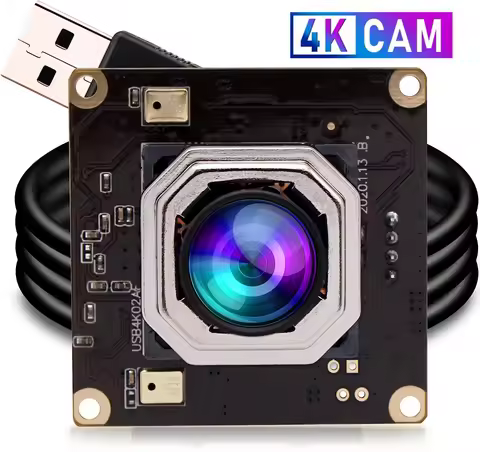 ELP 4K Autofocus USB Camera Module Dual Microphone High Speed 30fps IMX415 Ultra HD Mini PC Camera f
