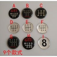 Gear Head Sticker Car Modification Wave Stick Head Gear Sticker 5 Gear 6 Gear Manual Gear Gear Head 