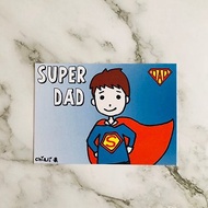 父親節 卡片 明信片 我的超人爸爸