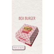 Beautiful Packaging Burger Box/ Burger Box/ Cheap Burger Box/ Cheap Burger Box/ 100 Pack/