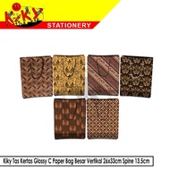 Kiky Glossy Paper Bag C Paper Bag Large Vertical 26x33cm Spine 13.5cm - Batik