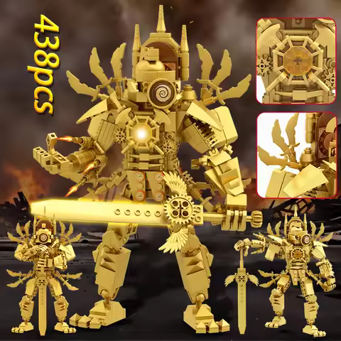 New Skibidi Toileted Titan Clock King 2.0 Building Blocks TVman Speakerman Model Toys for Ideas Gift