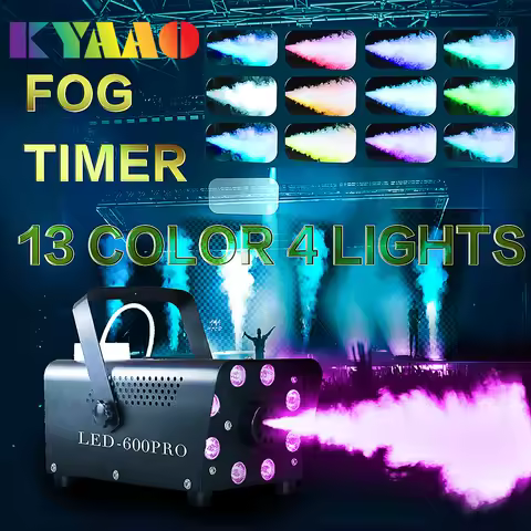 Newest Mini Disco Fog Machine with Timer Wireless Smoke Generator for Halloween Holiday 500W Dj Disc