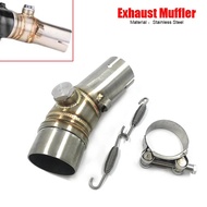51MM Fit For Kawasak ER6N ER6F Motorcycle Slip-on Exhaust Muffler Middle Link Pipe ER 6N Accessories