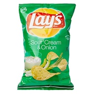Snack khoai tây chiên Lays Sour Cream & Onion 184G