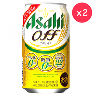 朝日 Asahi - 日本版啤酒Asahi OFF 4% 啤酒 2x350ml #04061270 #新舊包裝隨機發貨