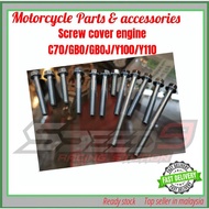 COVER ENGINE SCREW magneto & clutch C70 GBO GBOJ Y100 Y110 screw cover engine