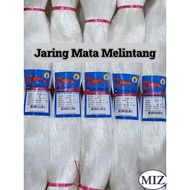 030 x 6" 6 1/4" 6 1/2" 6 3/4" 7" x 40MD x 91.4MTR Mata Melintang Fishing Net Jaring Tangsi Pukat Ika