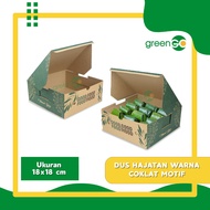 BROWN RICE BOX, BESEK BOX SIZE 18x18, MOTIF BOX, SMALL PARTY BOX, THICK BASKET BOX, PARTY BOX