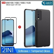 Case Vivo Y20 Y20i Y20S Y12s Soft Case Premium Free Tempered Glass