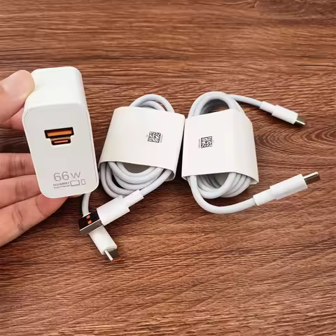 Original Huawei 66W EU Charger USB A/C Port SuperCharge Power Wall Adapter 6A Cable for Mate 60 50 4