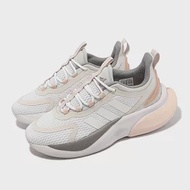 adidas 慢跑鞋 AlphaBounce+ 女鞋 白 粉橘 多功能 緩震 訓練 運動鞋 愛迪達 HP6147