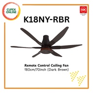 KDK MOSHON K18NY Series Ceiling Fan with Motion Sensor 70"/180 Short/Long Pipe (cupex)